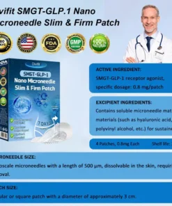 Divifit® SMGT-GLP-1 Nano Microneedle Patch with Collagen & Matrixyl 3000